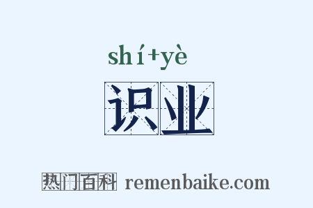 识业是什么意思的图片